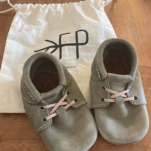 Freshly Picked - olive green Soft Sole Leather Moccasins